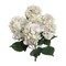 20" Hydrangea Bush - 7 Silk Flowers with Lifelike Leaves, Artificial Greenery, Perfect for Home, Office & Wedding Décor - Spring & Year-Round Accent, Floral Home by Artificial Flowers